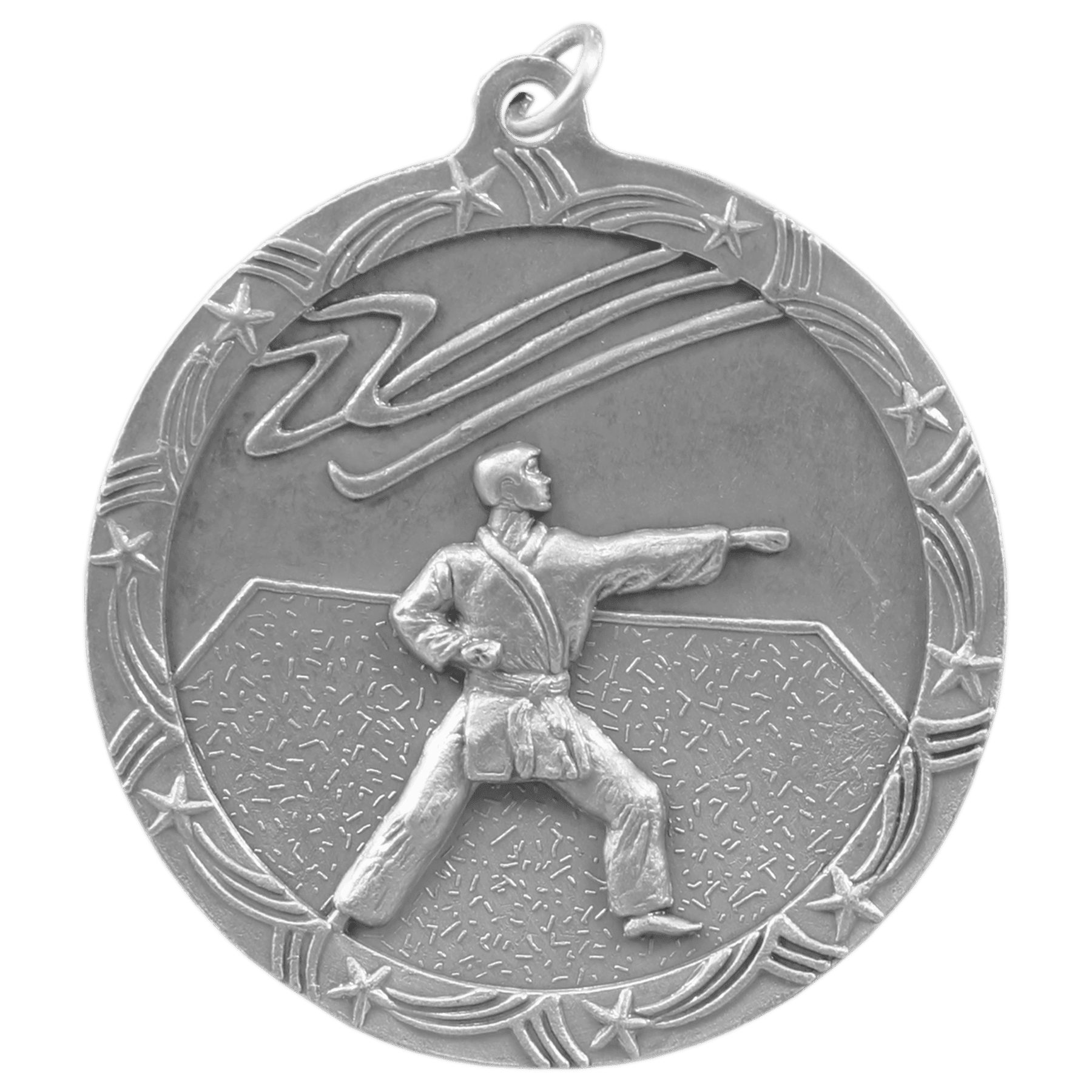 2 1/2" Martial Arts Shooting Star Medal - Image 2