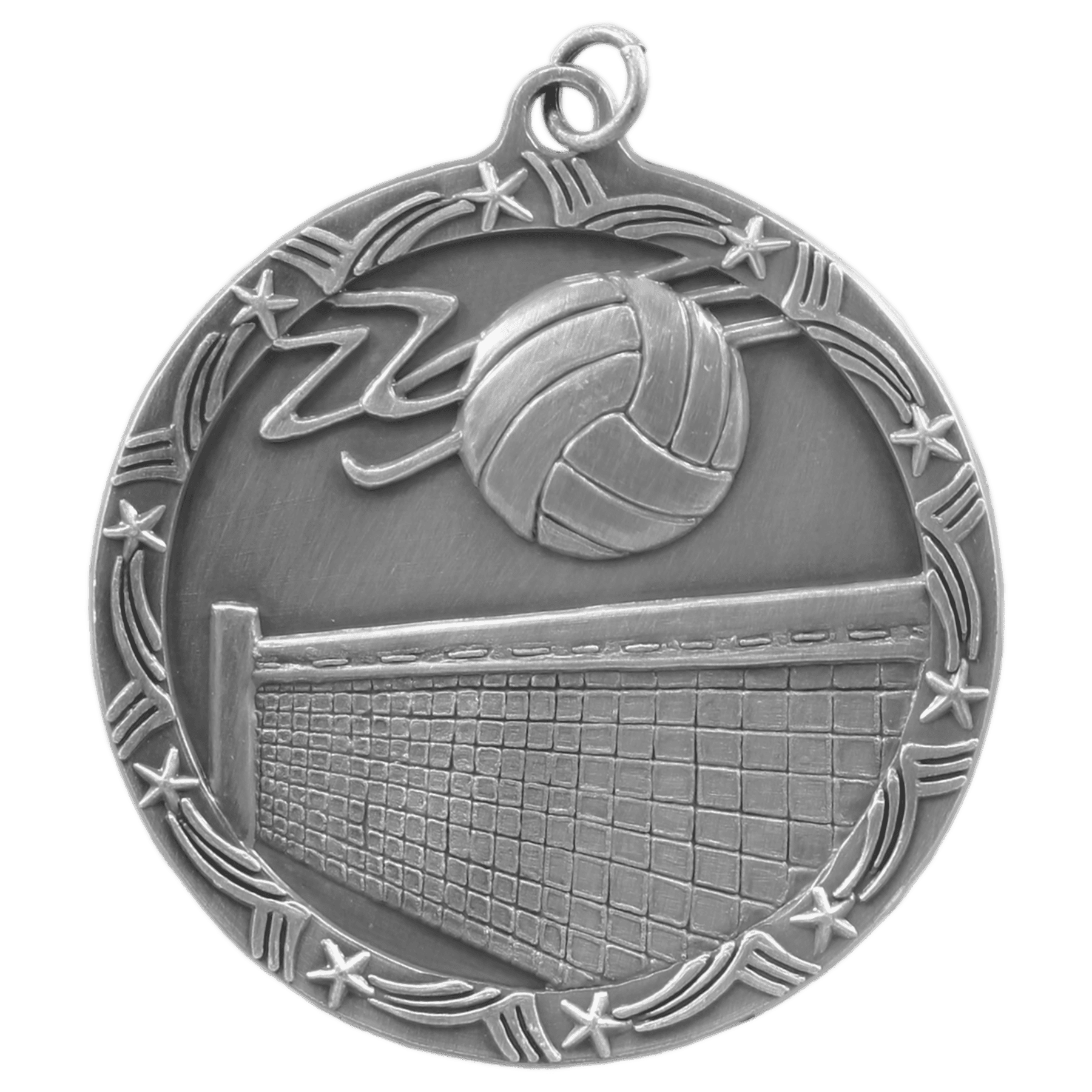 2 1/2" Volleyball Shooting Star Medal - Image 2