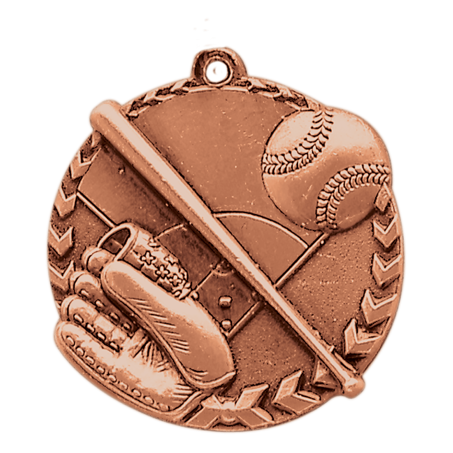 1 3/4" Baseball/Softball Millennium Medal - Image 3