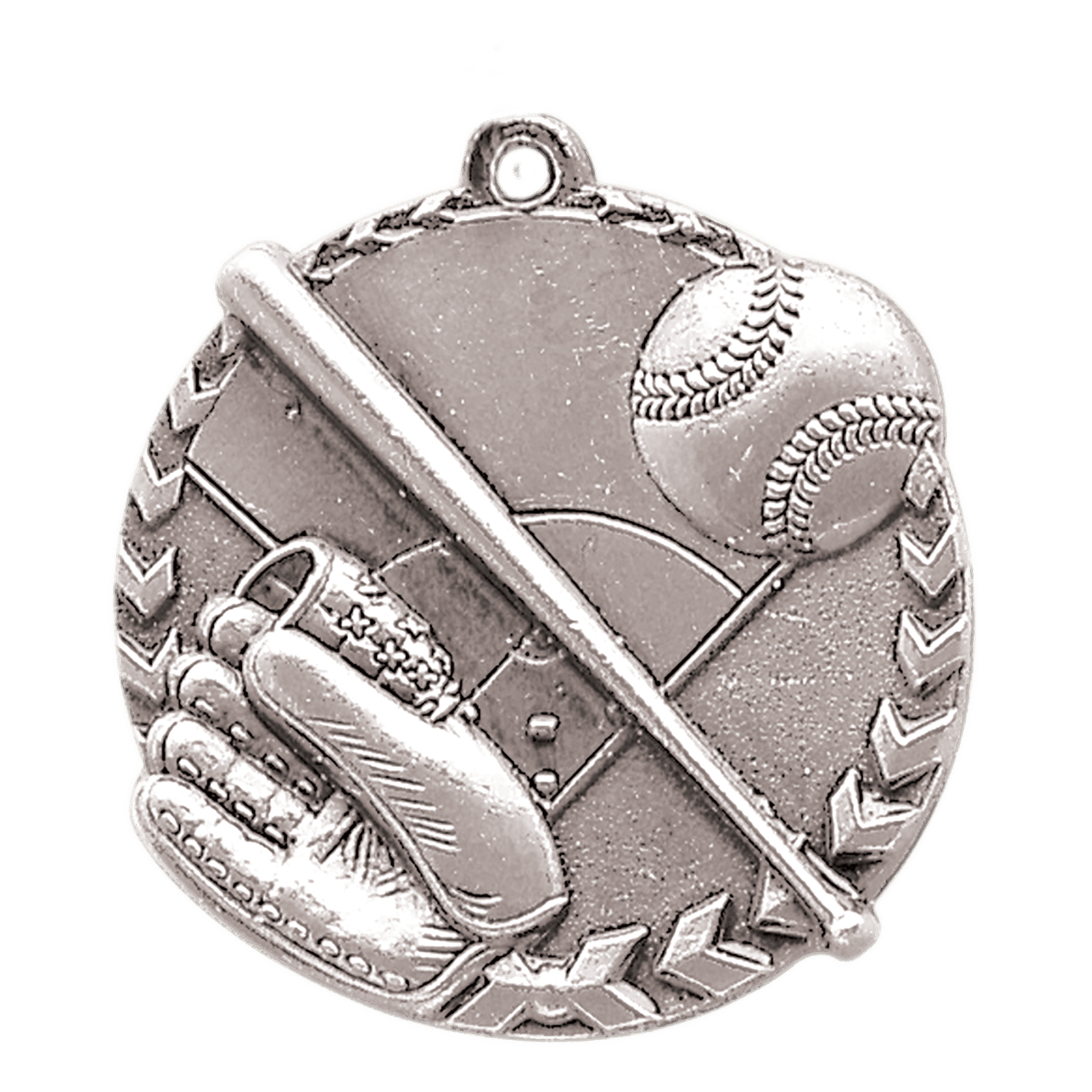 1 3/4" Baseball/Softball Millennium Medal - Image 2