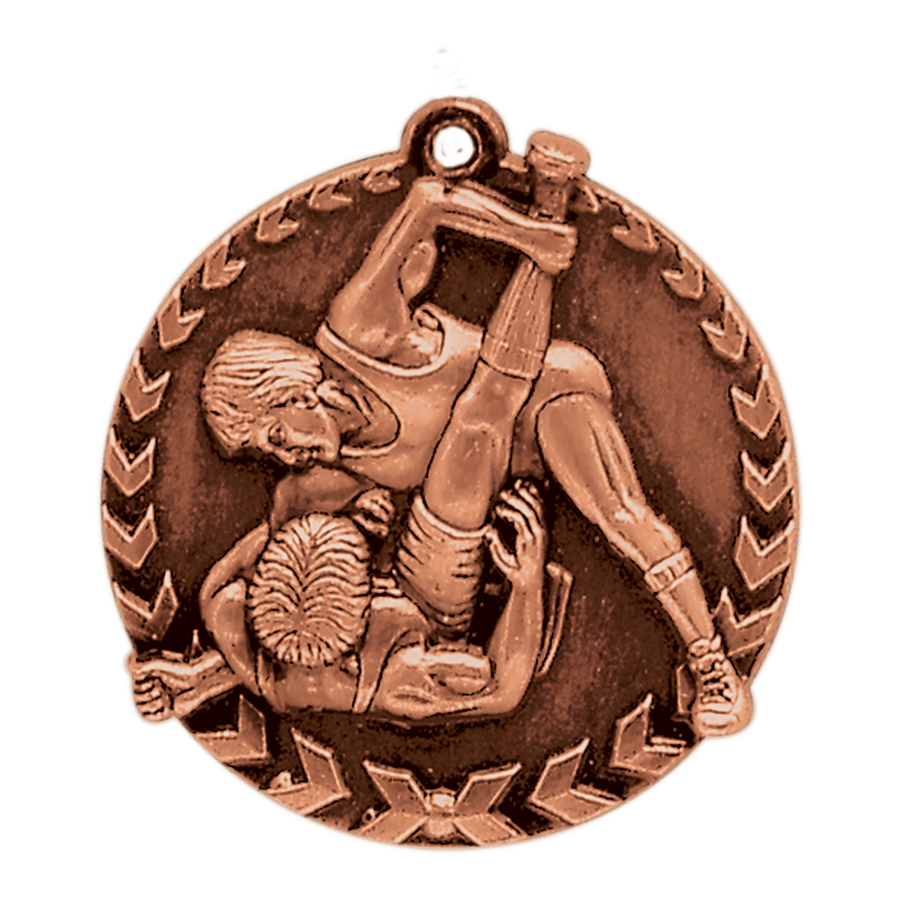 1 3/4" Wrestling Millennium Medal - Image 3