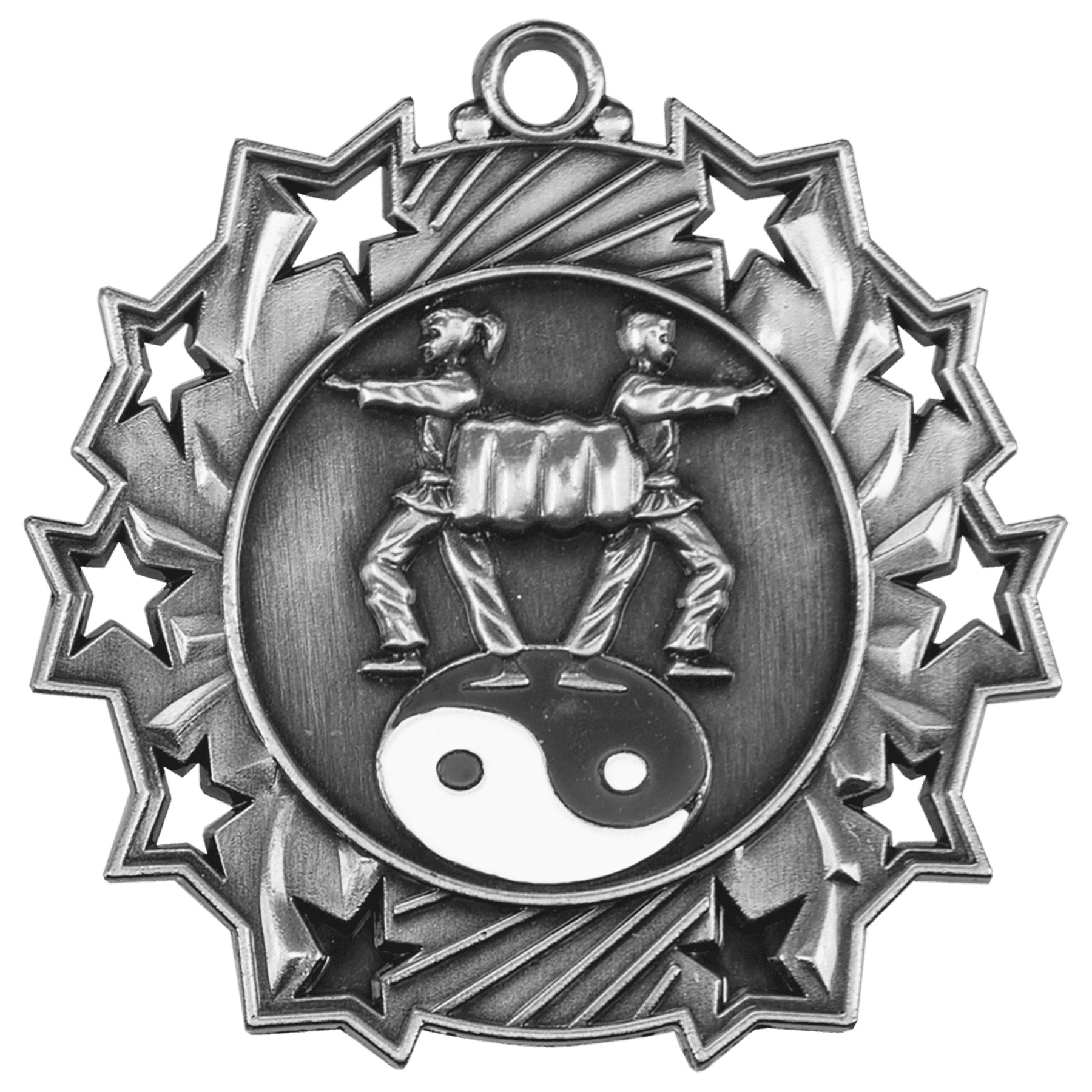 2 1/4" Martial Arts Ten Star Medal - Image 2