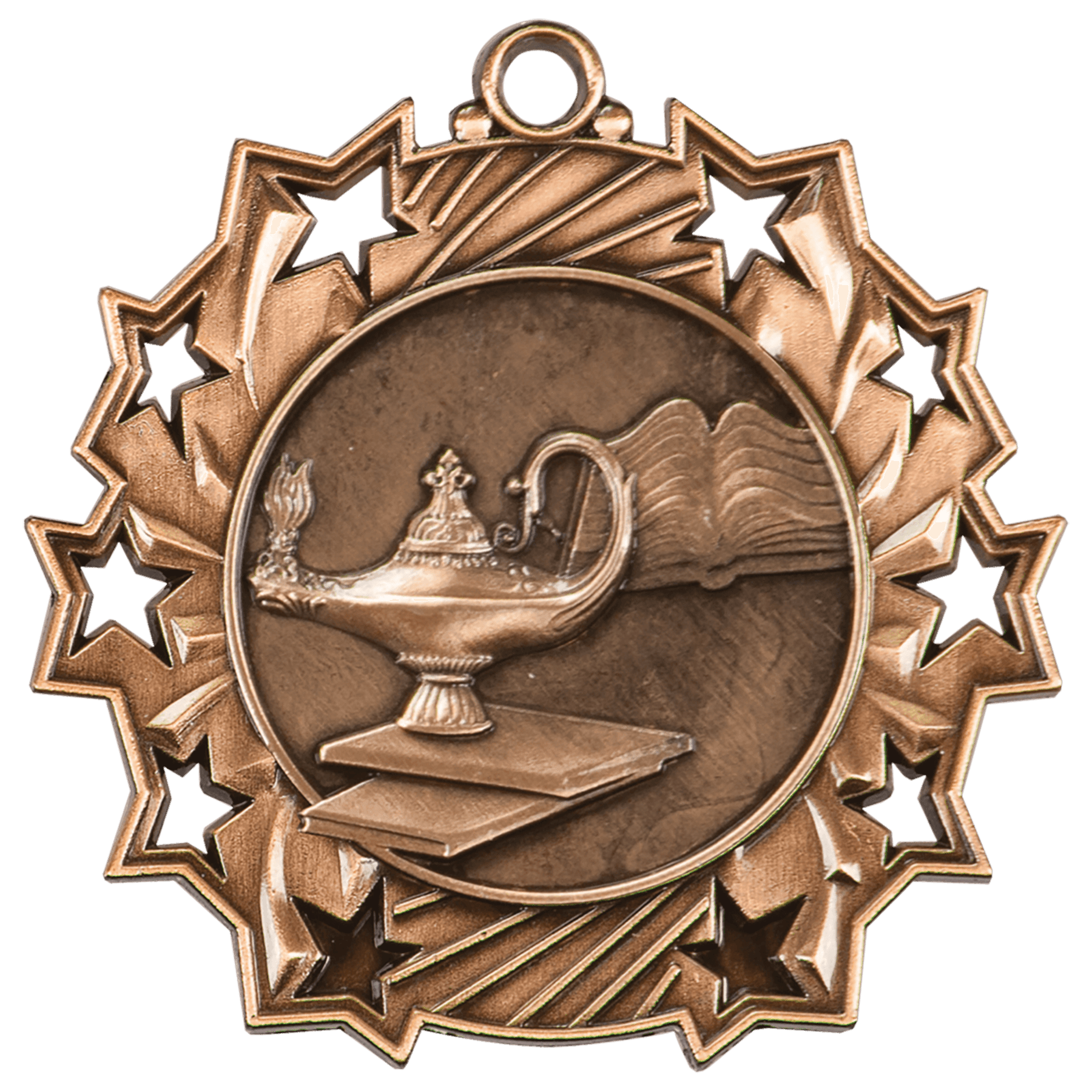 2 1/4" Graduate Ten Star Medal - Image 3