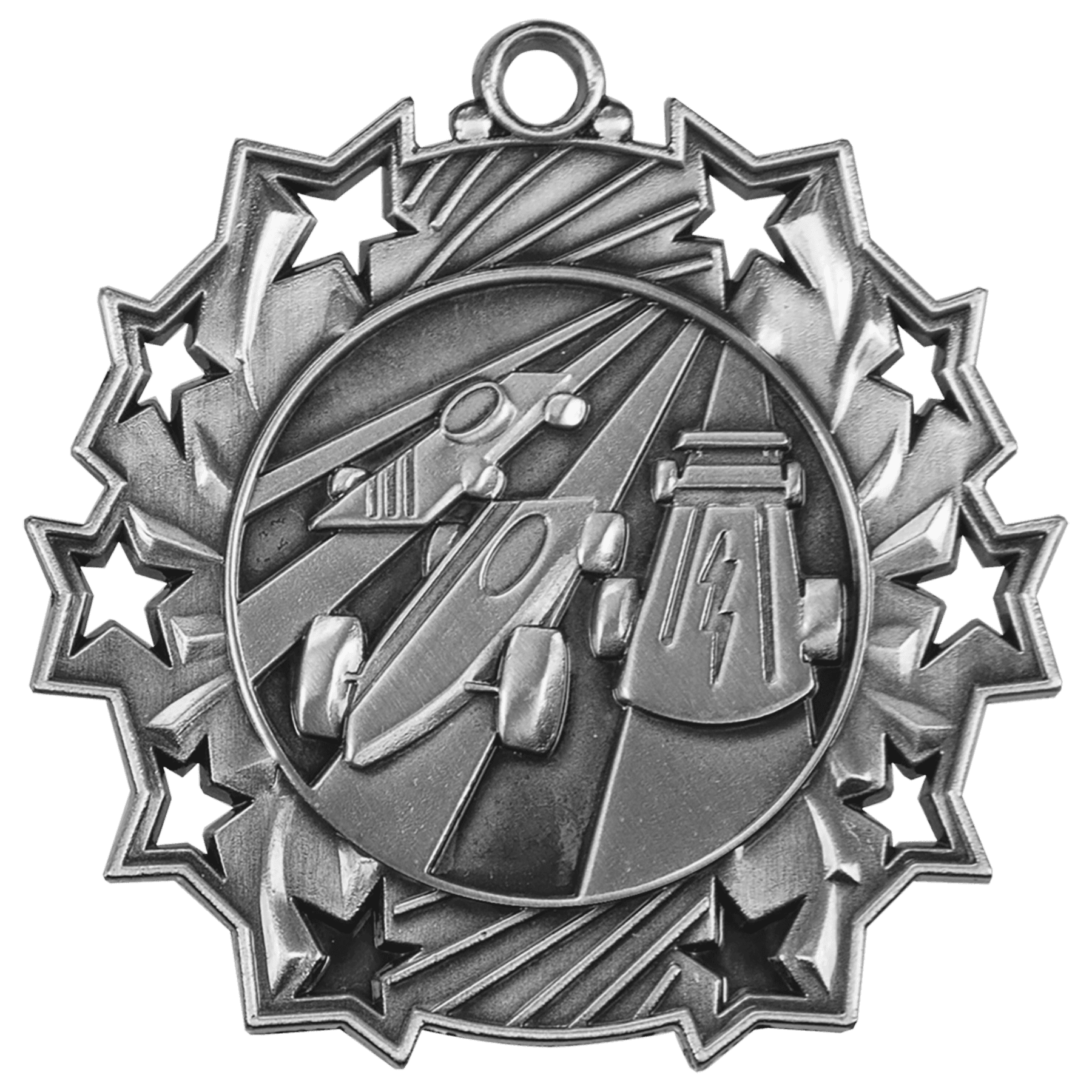 2 1/4" Pinewood Derby Ten Star Medal - Image 2