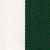 White/Dark Green